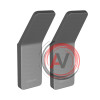 Крючок одинарный Lemark SMOOTH LINE для полотенец и халатов, графит